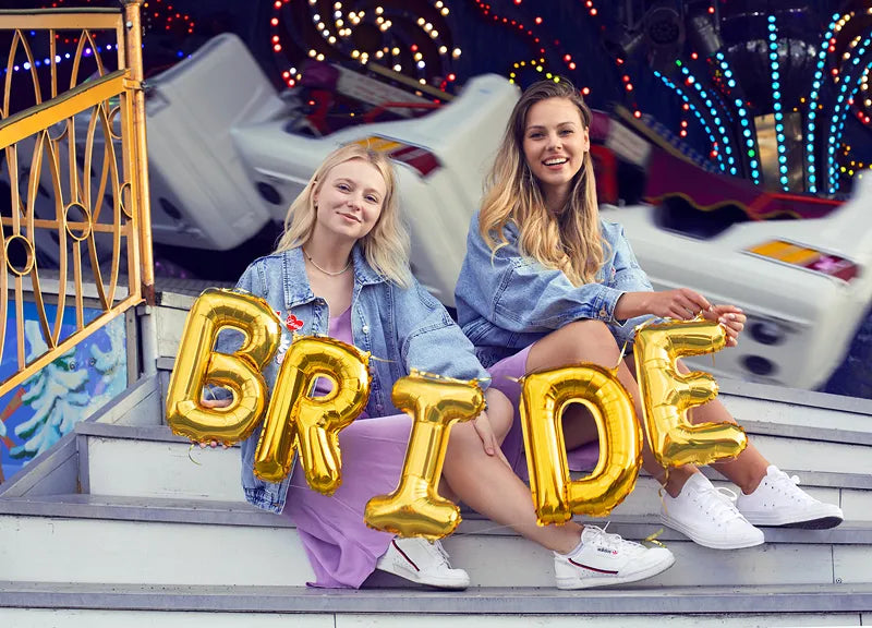 Foil Balloon Letter ''R'', 35cm, gold Partydeco