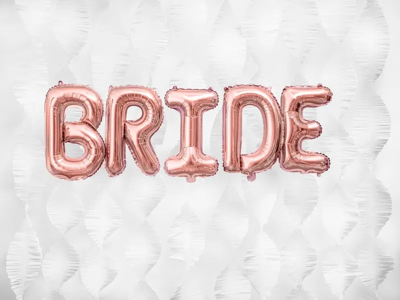 Foil Balloon Letter ''D'', 35cm, rose gold Partydeco