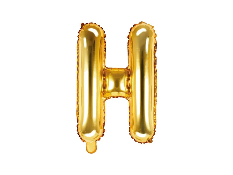 Balão Foil Letra ''H'', 35cm, dourado