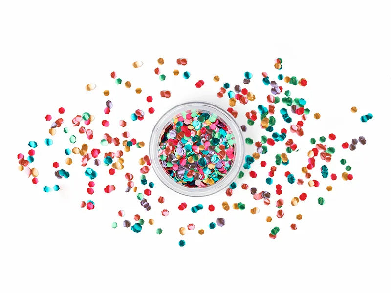 Face Glitter - Freckles, 3g, multicolor Partydeco