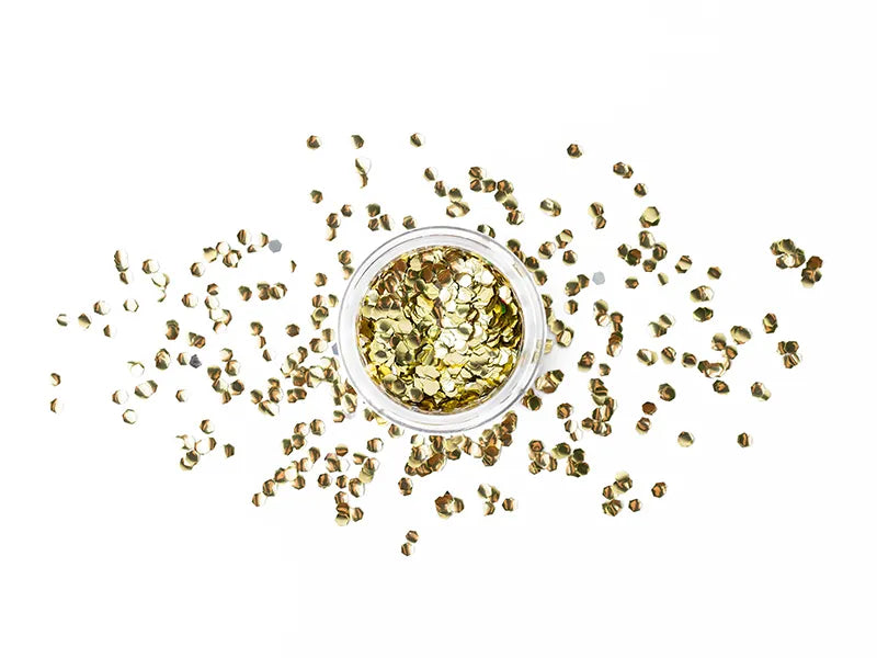 Face Glitter - Freckles, 3g, gold Partydeco