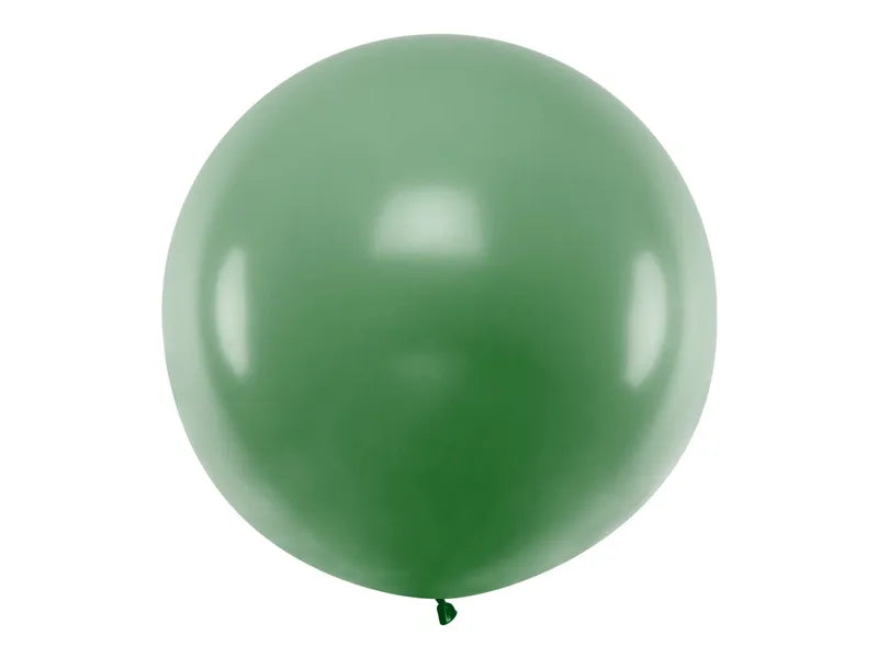 Round latex balloon, dark green , 1 m Partydeco
