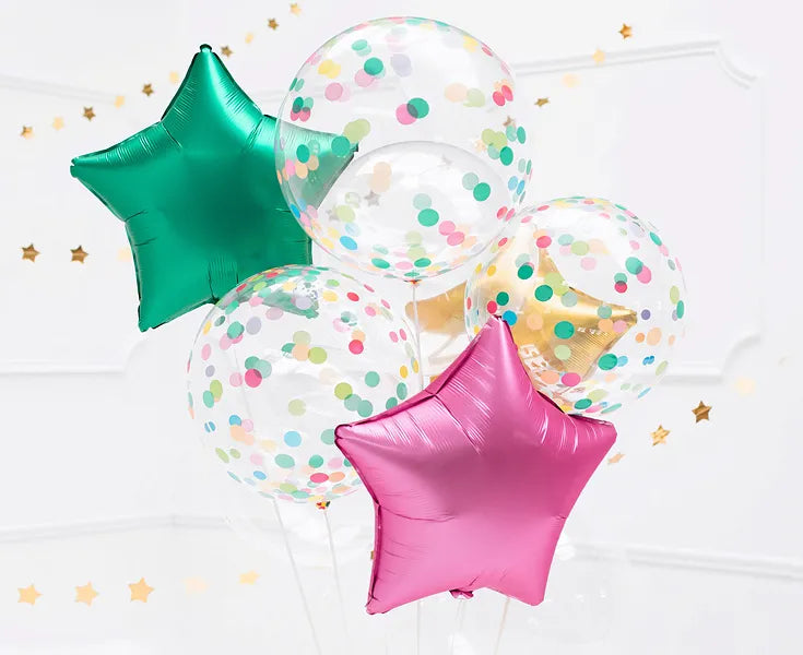 Crystal Clear Balloon with dots, Orbz, Bobo, 46 cm Godan