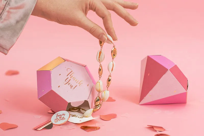 Caixas de papel Diamantes, 10x12x11,5 cm, 6 unidades