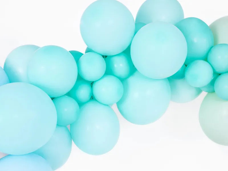 Strong Balloons 27 cm, Pastel Light Mint, 100 pcs Partydeco