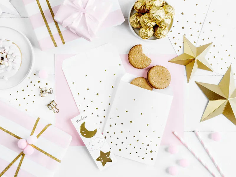 Bolsas de papel para caramelos Little Star, 13x14cm, 6 uds.