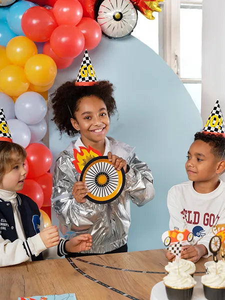 Paper plates Wheel, 26.5x18 cm, 6 pcs Partydeco