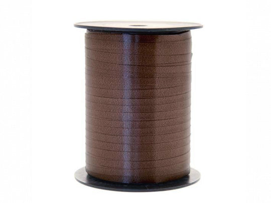 Plastic Curling Ribbon, brown, 500 m Party Punto