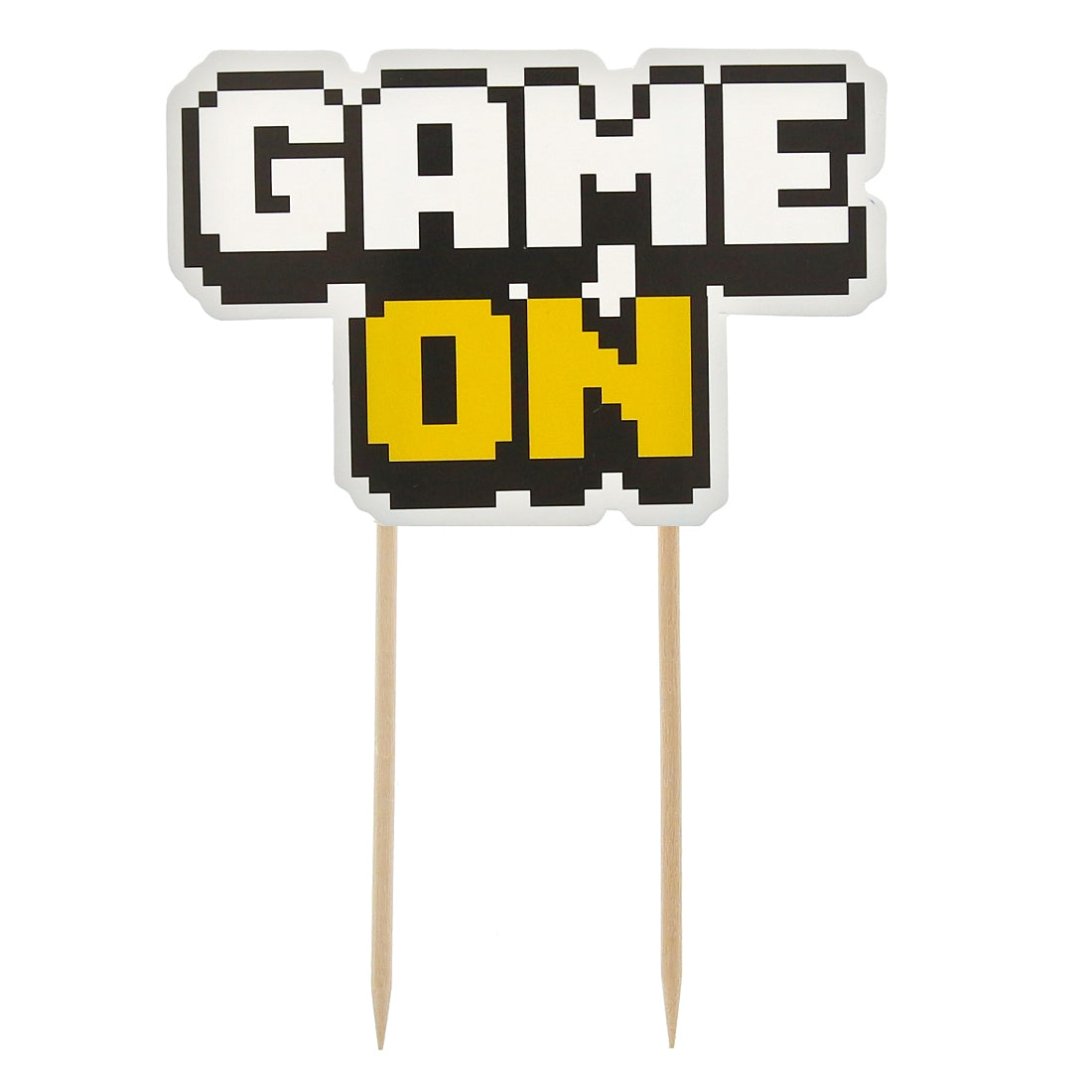 Cake topper Game on, paper, 10 x 14,5 cm, 1 pcs