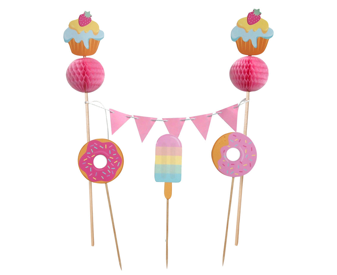 Cake topper Sweet Cookies, paper, 4 elements