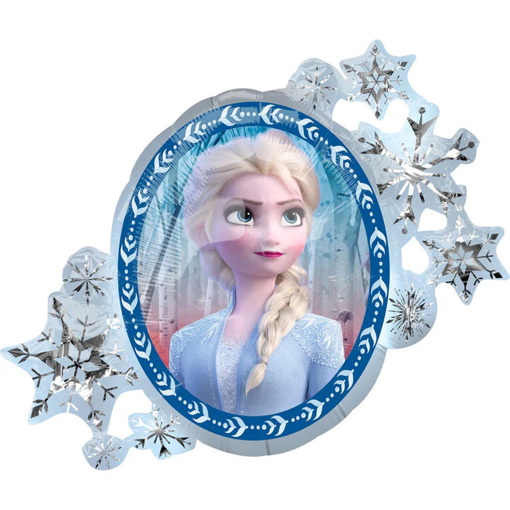 Globo de aluminio Elsa Anna Frozen, dos caras, 76 cm