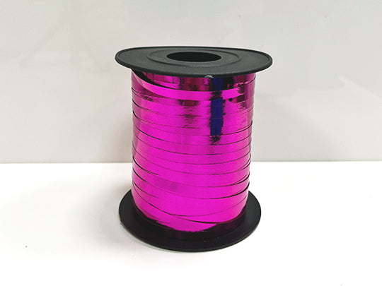 Plastic Curling Ribbon, metallic pink, 250 m Party Punto