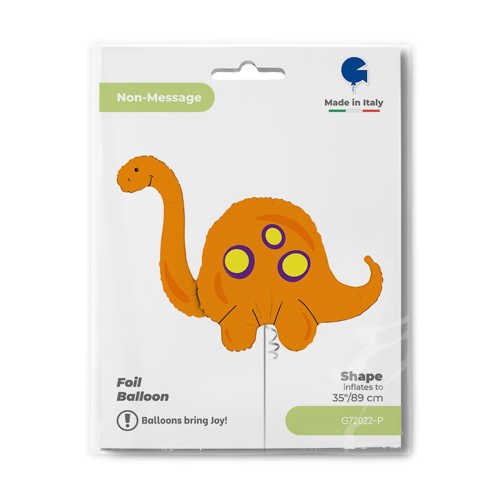 Foil balloon Dinosaur, Brontosaurus, 44" / 112 cm Grabo