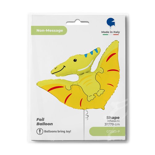 Foil balloon Dinosaur, Pterodactyl, 34" / 86 cm Grabo