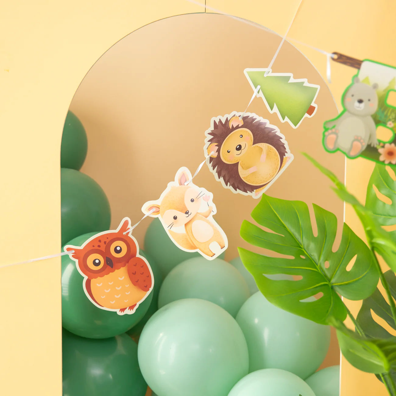 Paper garland Forest friends, 200 x 18 cm