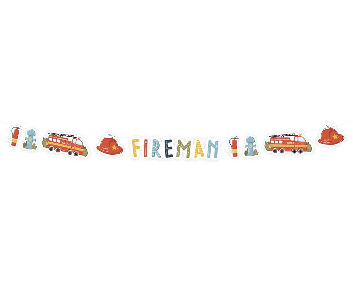 Paper garland Fireman, 300 x 15 cm Godan