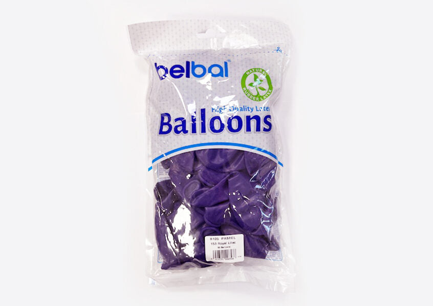 Belbal Balloons 30cm, Pastel Royal Lilac, 100 pcs Godan