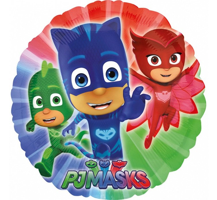 Foil balloon Pj Masks, Round, 17" / 43 cm Anagram