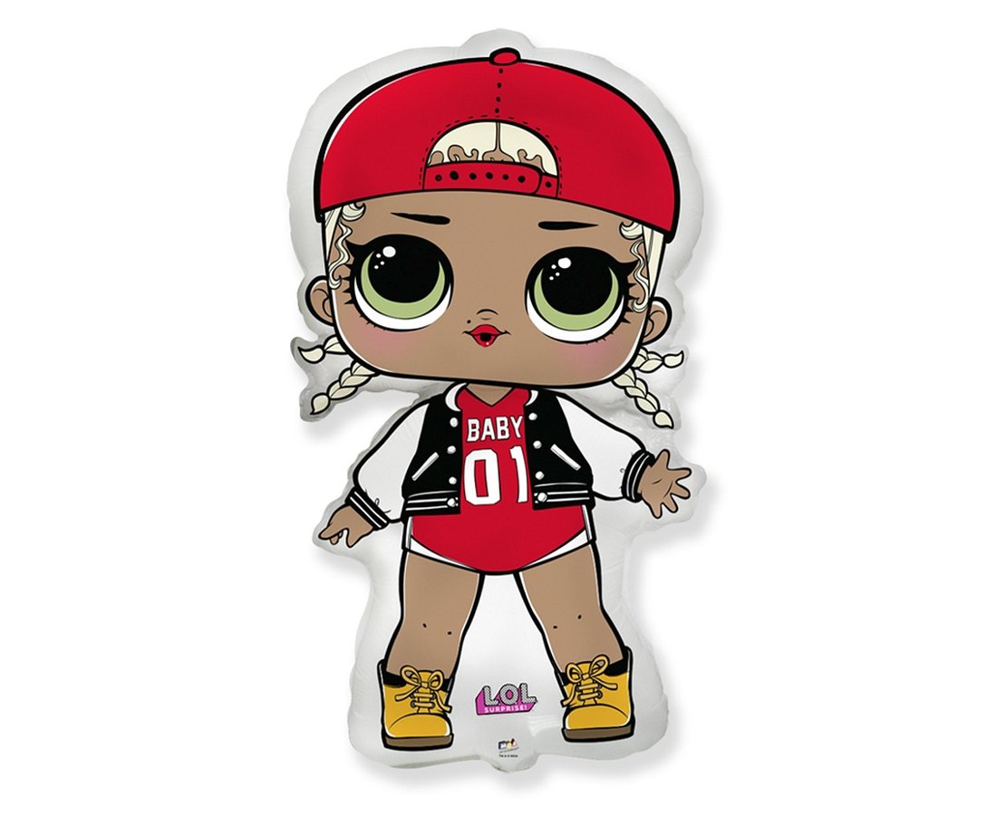 Foil Balloon LOL, Mc Swag. 33x19" / 84x47 cm Flexmetal