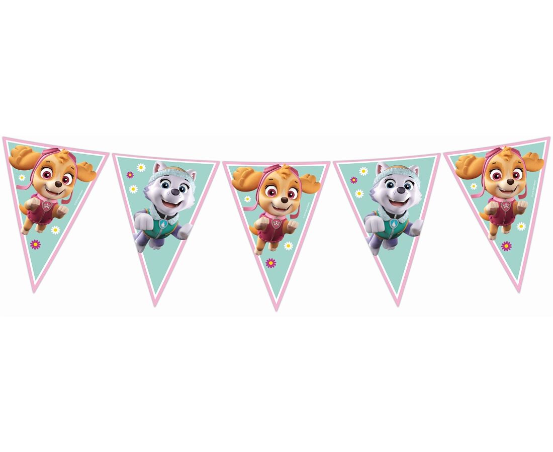 Flag banner Paw Patrol - Girls, plastic, 230 cm