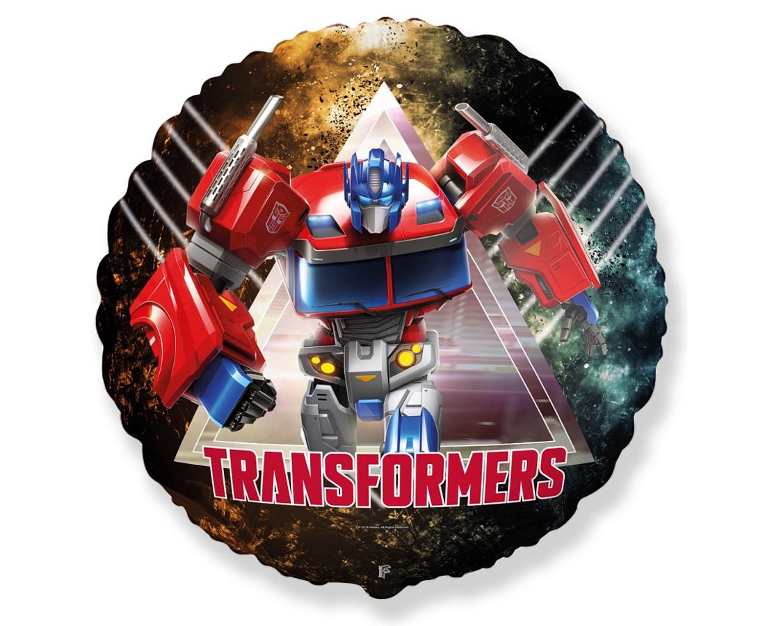 Foil Balloon Transformers - Optimus Prime, Round, 18" / 45 cm Flexmetal