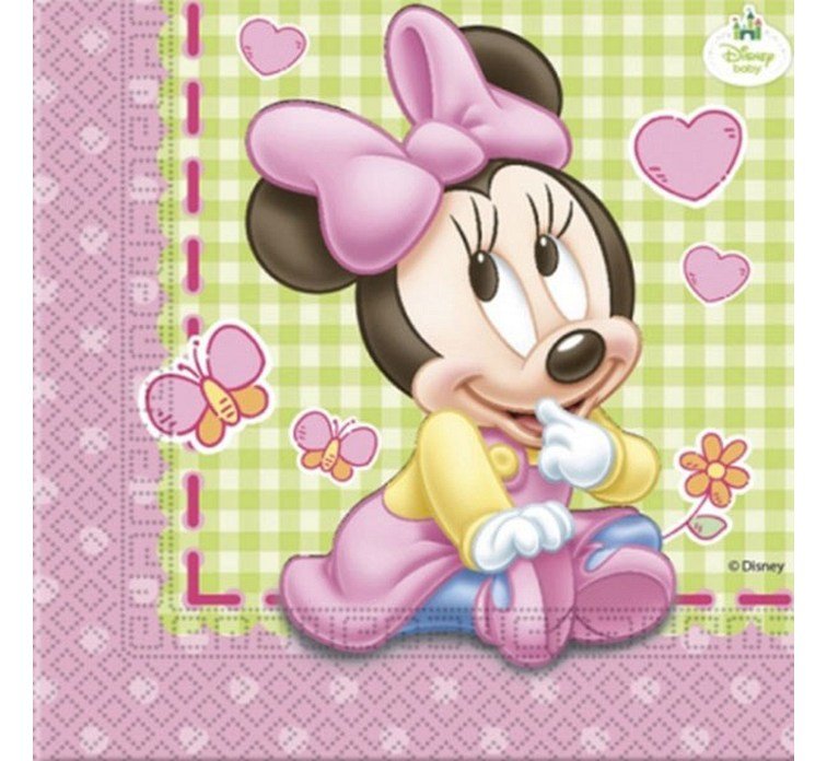 Paper napkins Baby Minnie, 33x33 cm, 20 pcs PROCOS