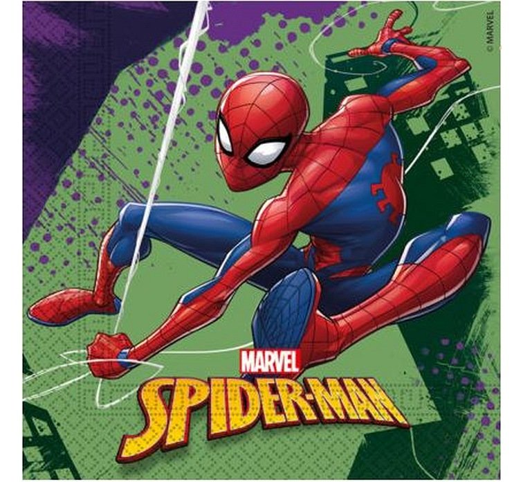 Paper napkins Spider-man, 33x33 cm, 20 pcs PROCOS