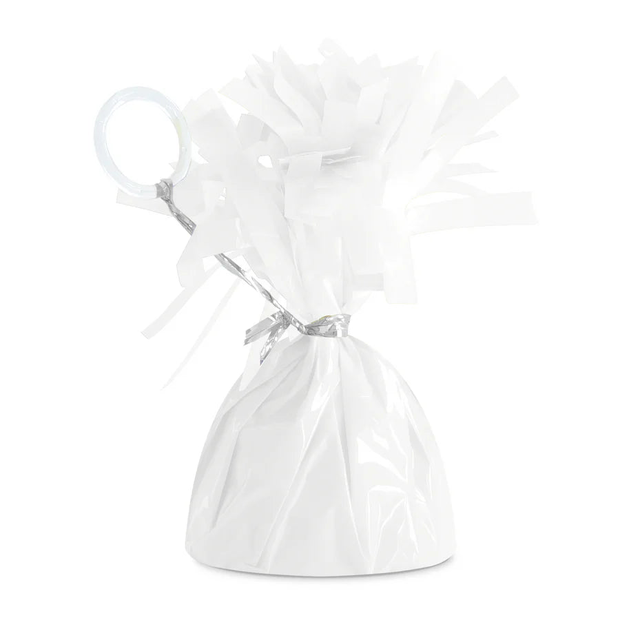 Peso para globos, blanco, 12 cm, 140 g, 1 unidad