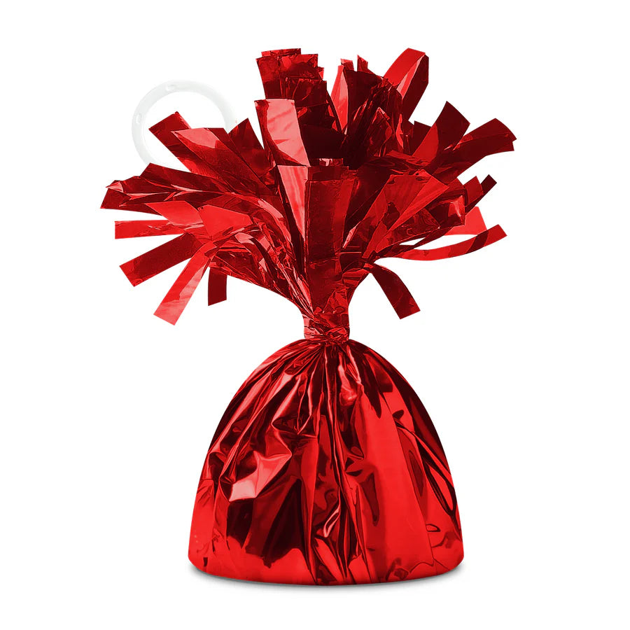 Peso para globos, rojo, 12 cm, 140 g, 1 unidad