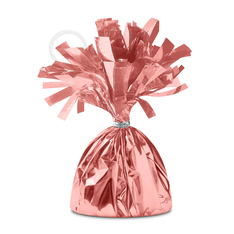 Peso para Balão, Ouro Rosa, 12 cm, 140g, 1 pcs