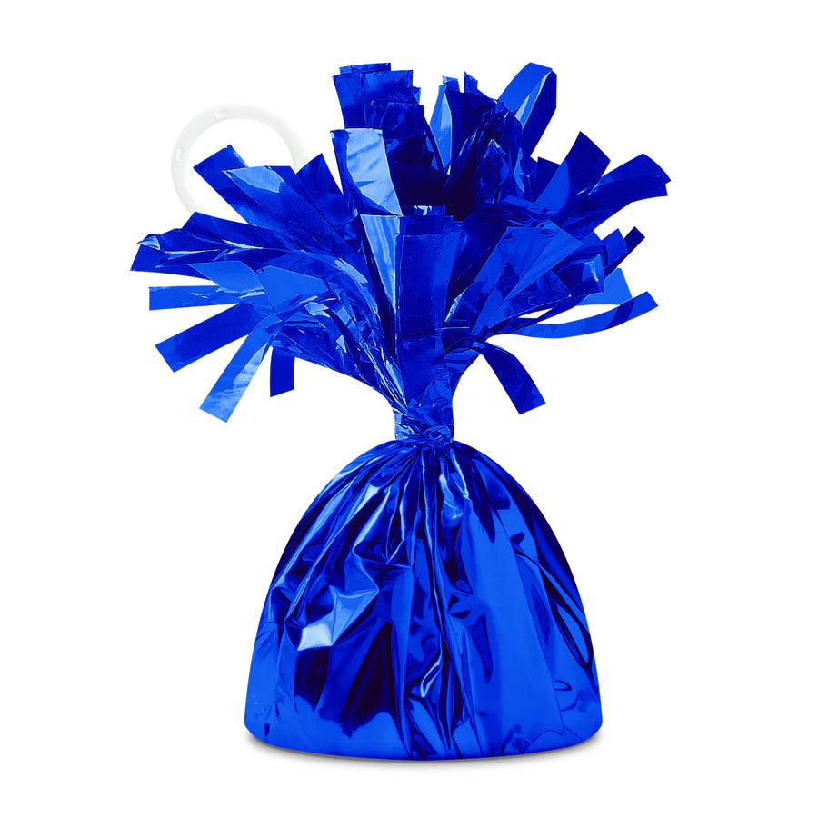 Peso para globos, azul, 12 cm, 140 g, 1 unidad