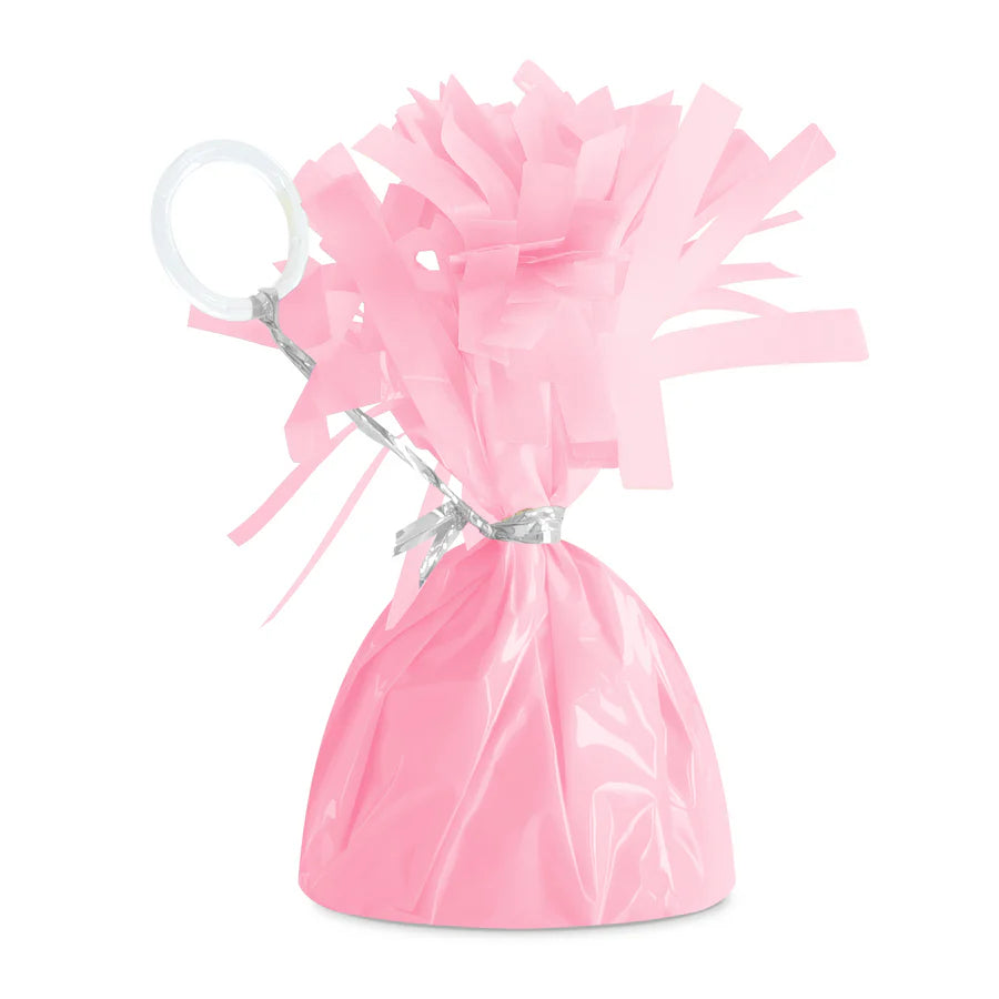 Peso para globos, rosa claro, 12 cm, 140 g, 1 unidad