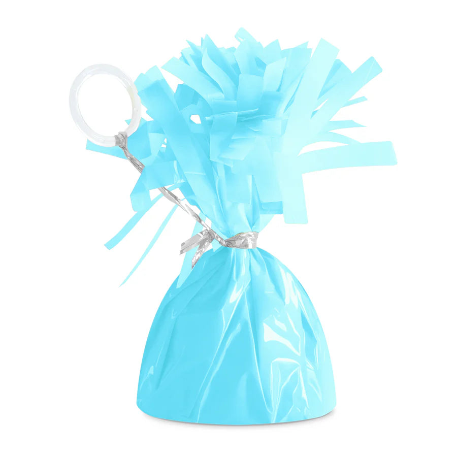 Peso para globos, azul claro, 12 cm, 140 g, 1 unidad