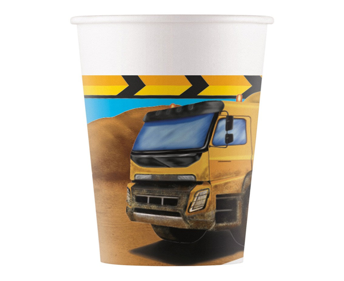 Paper cups "Construction", 200ml, 8 pcs PROCOS