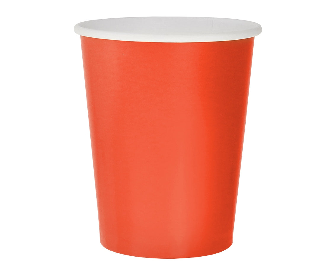 Paper cups, red, 270 ml, 14 pcs Godan