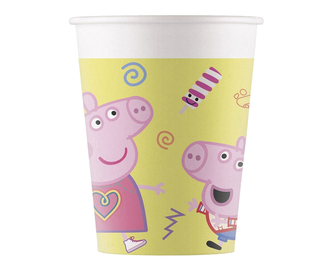 Paper cups Peppa Pig, 200 ml, 8 pcs PROCOS