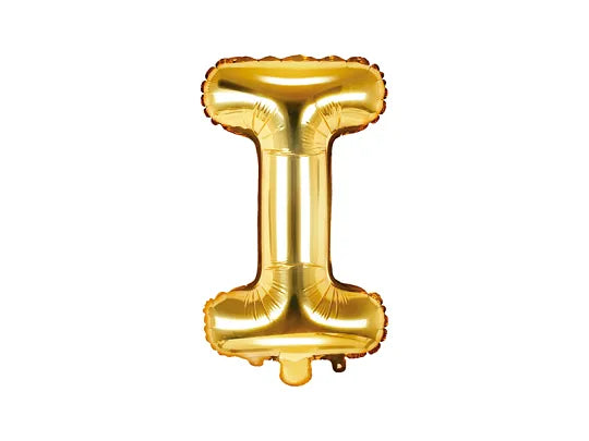 Balão Foil Letra ''I'', 35cm, dourado