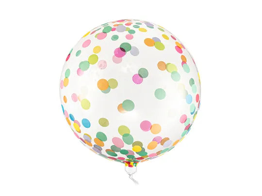 Balão Cristalino com bolinhas, Orbz, Bobo, 40 cm