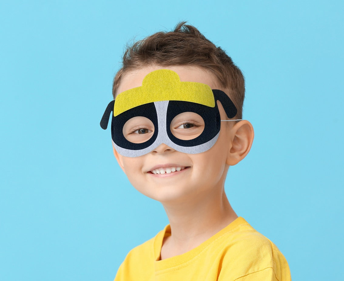 Felt mask Dog Brigade - Construction Chief, size 18 x 11 cm Godan