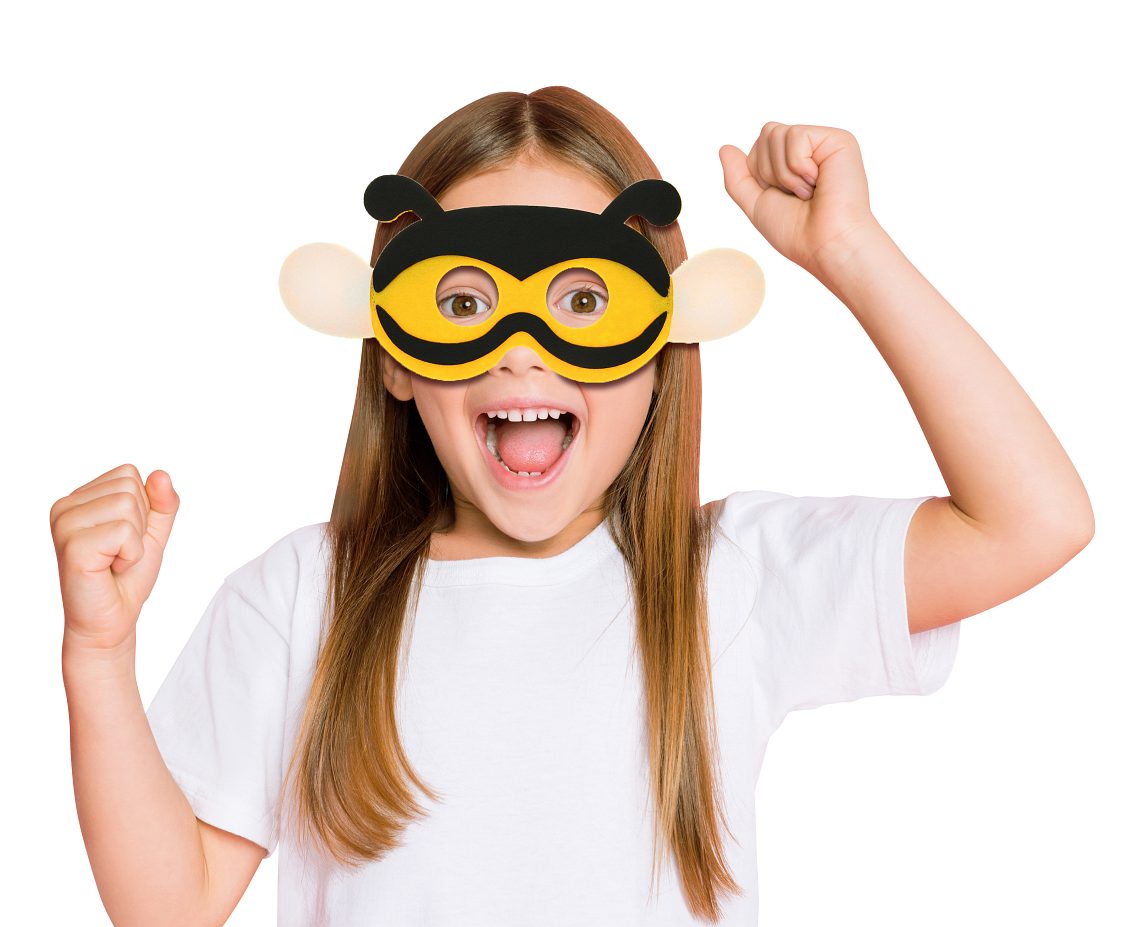 Felt mask Bee, 25x11 cm Godan