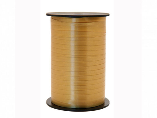 Plastic Curling Ribbon, Yellow Gold, 500 m Party Punto