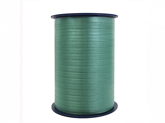 Cinta de plástico para rizar, color verde musgo, 500 m