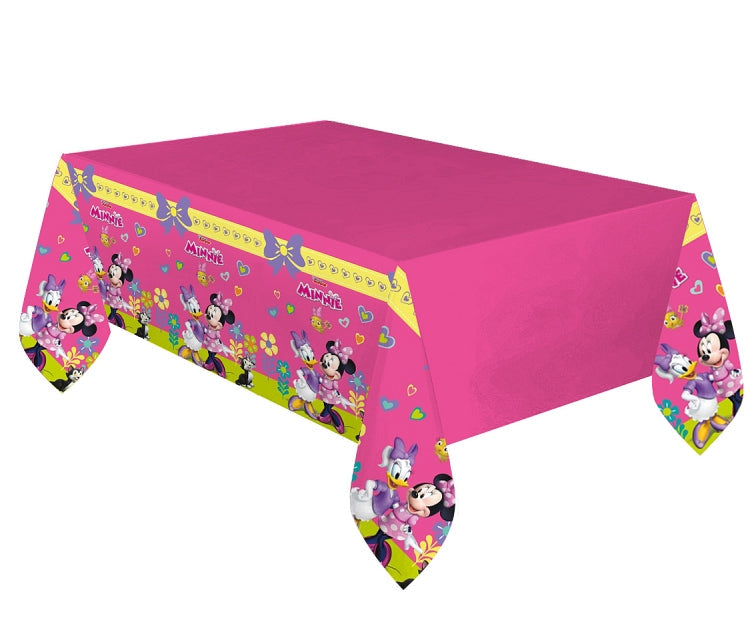 Table cover Minnie: Happy Helpers, plastic, 120x180 cm PROCOS