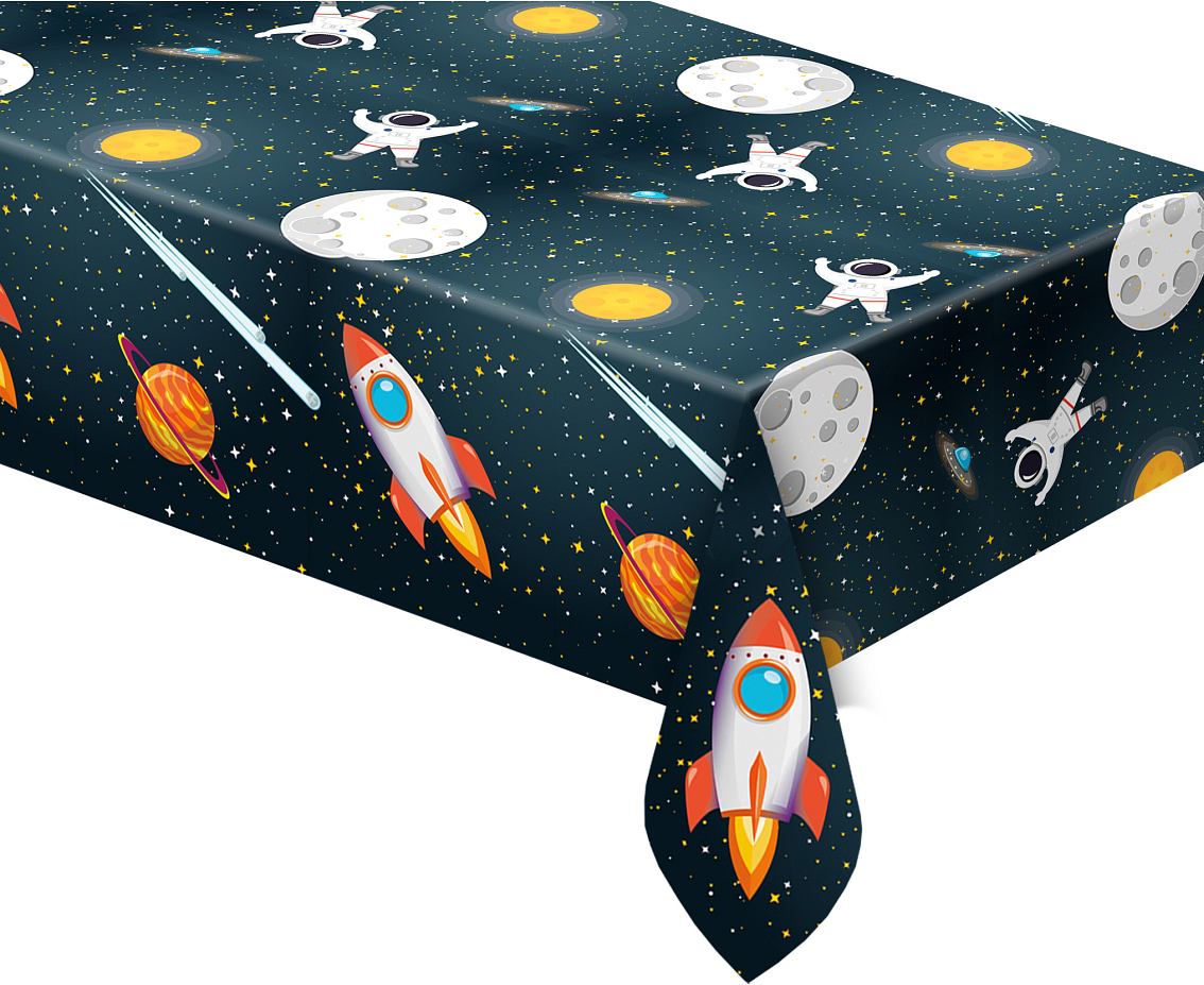 Table cover Space Rocket, plastic, 120x180 cm PROCOS