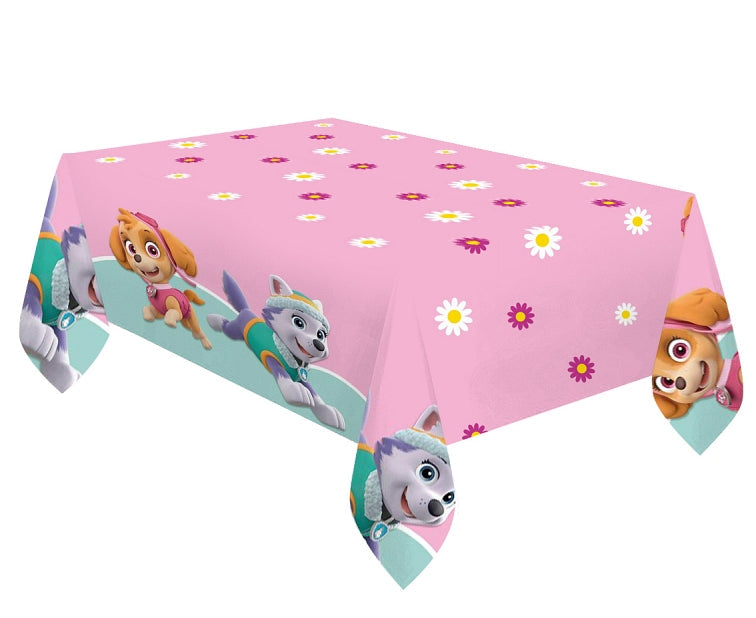 Table cover Paw Patrol: Skye and Everest, plastic, 120 x 180 cm PROCOS