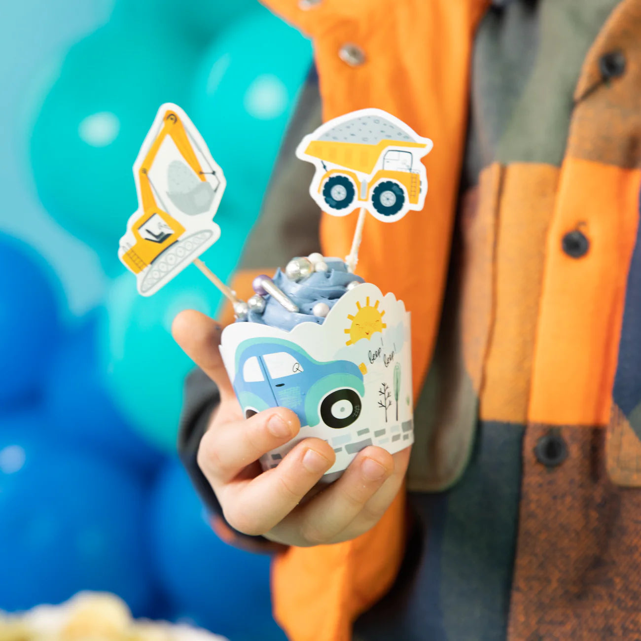 Cupcake toppers Cars, paper, 8,5-10,5 cm, 8 pcs.