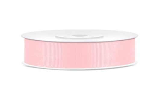Grosgrain Ribbon, pink, 15 mm x 25 m Partydeco