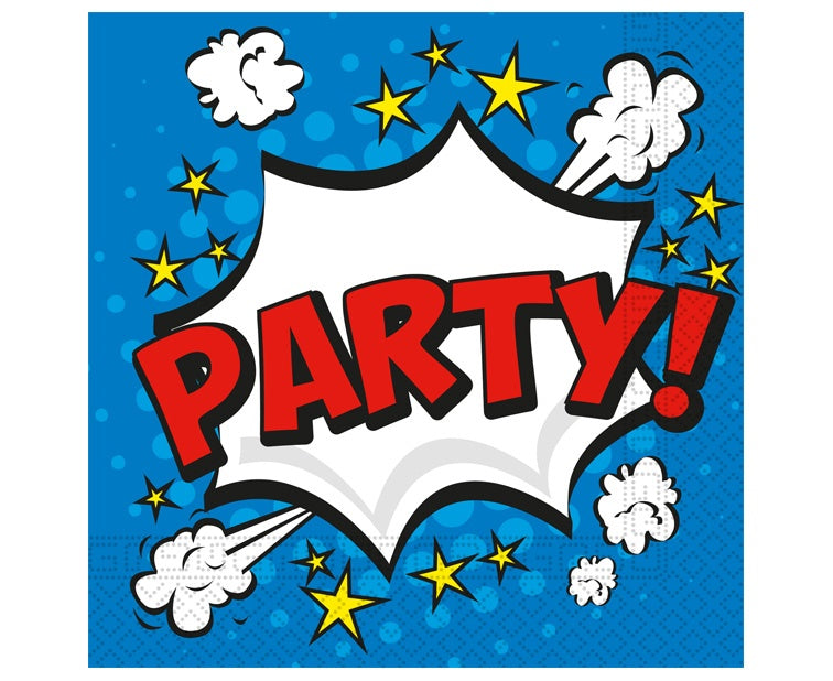 Paper napkins Boom Party, 33x33 cm, 20 pcs PROCOS