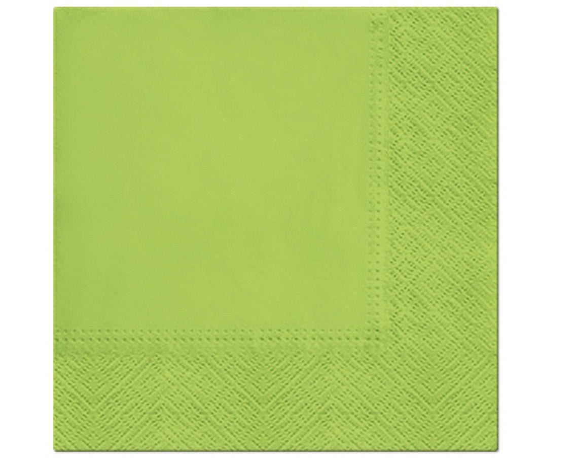 Paper napkins, green, 33x33 cm, 20 pcs PAW