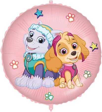 Foil Balloon Paw Patrol, Round, Girls. 18" / 46 cm